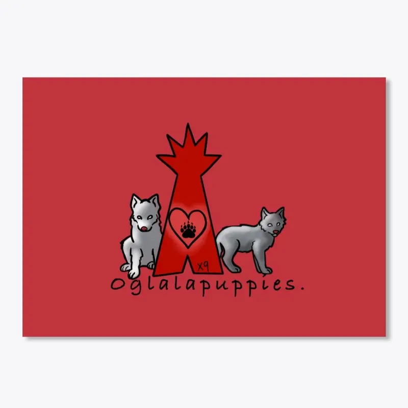 "oglalapuppies." LOGO!